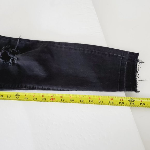 ZARA Z1975 Charcoal Grey Distressed Ankle Skinny Jeans - Picture 11 of 11